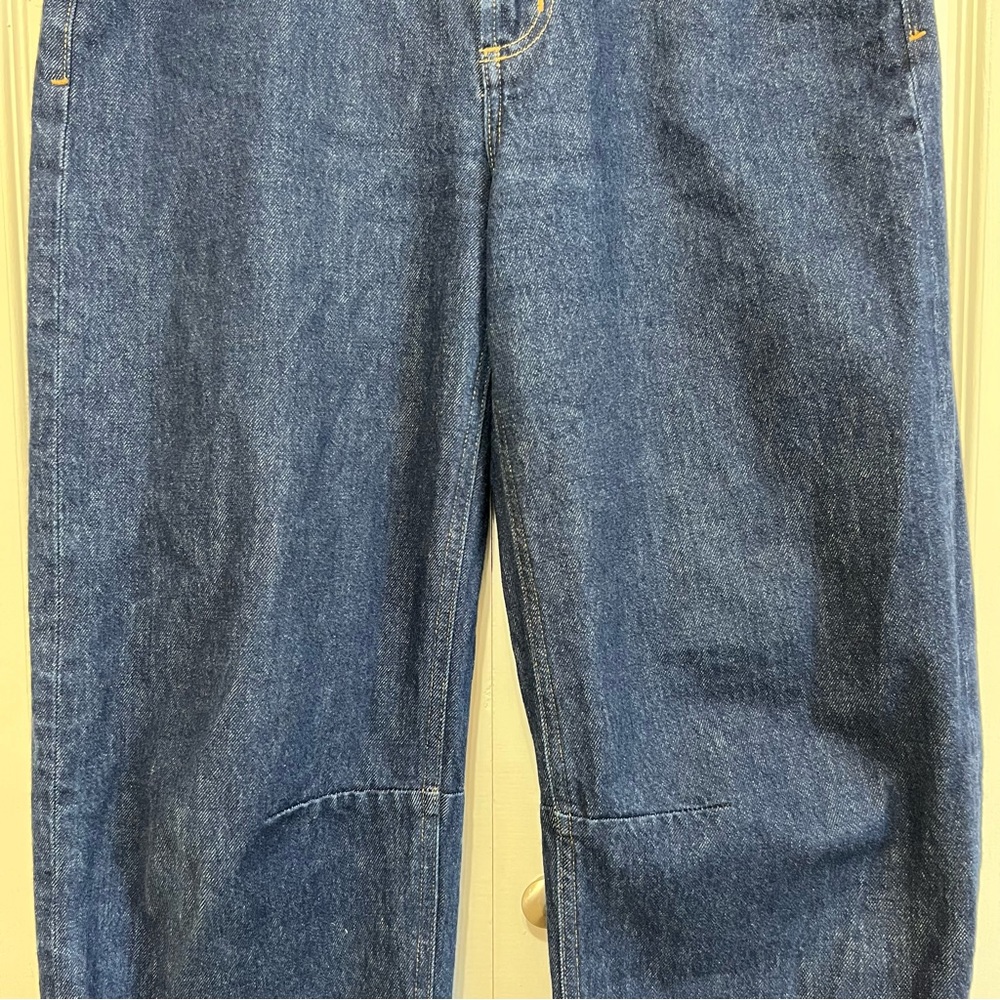 Citizens Of Humanity Navy Wide Leg Jeans - Picture 6 of 16